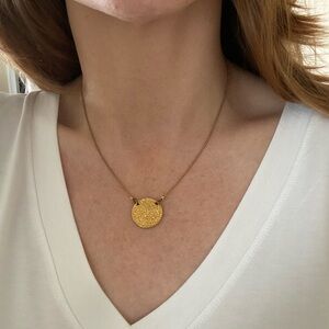 Gorjana Gold Medallion Pendant Necklace